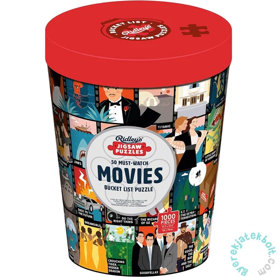 Ridley's Games 1000 db-os puzzle - 50 Must-Watch Movies Bucket List (42491)