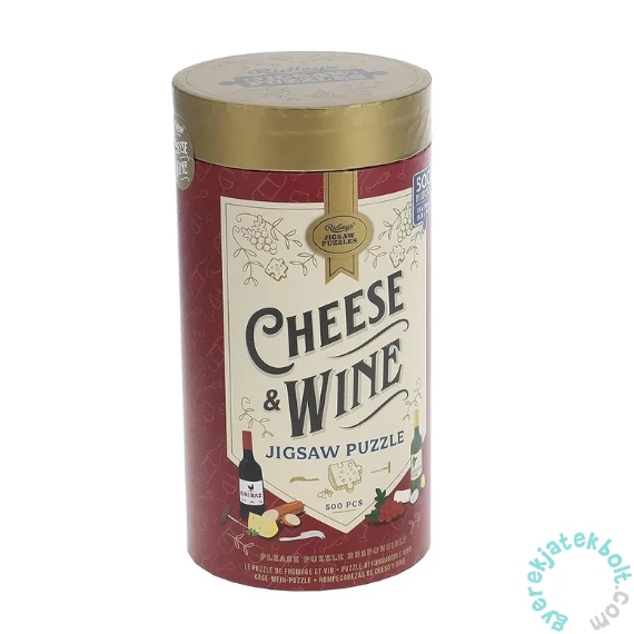 Ridley's Games 500 db-os puzzle - Cheese + Wine (40640)
