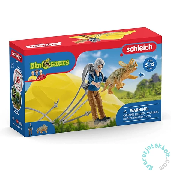 Schleich 41471 Ejtőernyős mentés játékszett - Dinoszauruszok