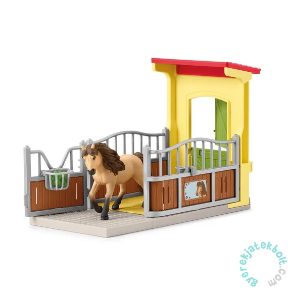 Schleich 42609 Lóistálló Izlandi póni játékszett - Farm World (SLH42609)