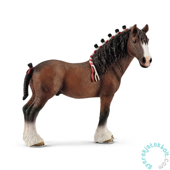 Schleich 13808 Clydesdale herélt ló figura - Farm World