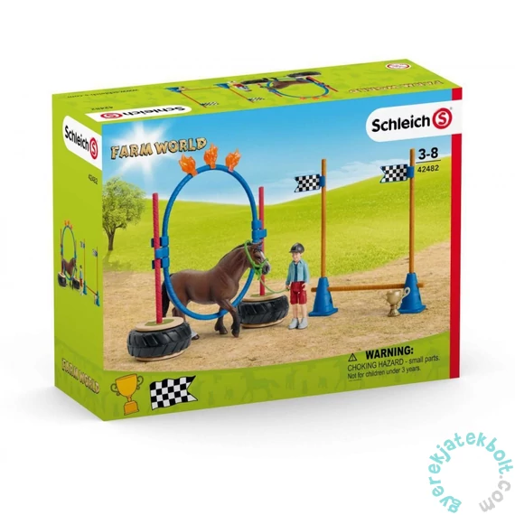 Schleich 42482 Póni agility pálya játékszett - Farm World