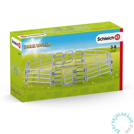 Schleich 42487 Legelőkerítés játékszett - Farm World