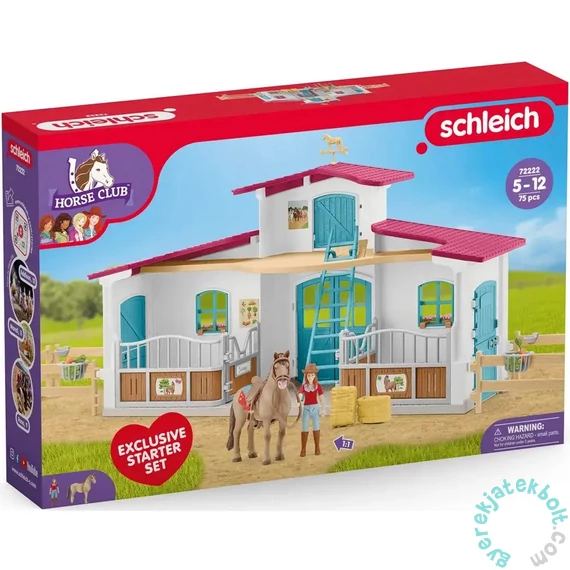 Schleich 72222 Lakeside lovas központ játékszett - Horse Club - kevesebb kiegészítővel