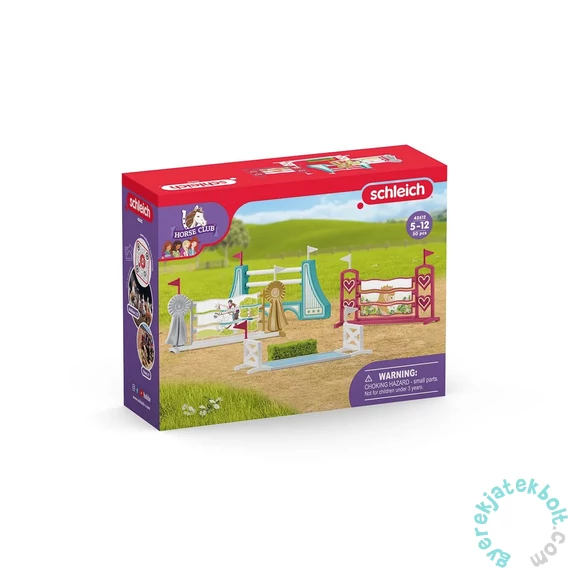 Schleich 42612 Lovas akadálypálya kiegészítői játékszett - Horse Club