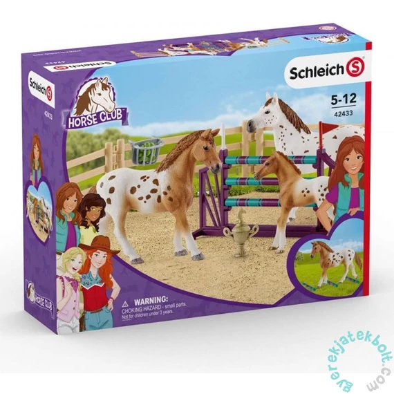 Schleich 42433 Appaloosa lovastorna játékszett - Horse Club