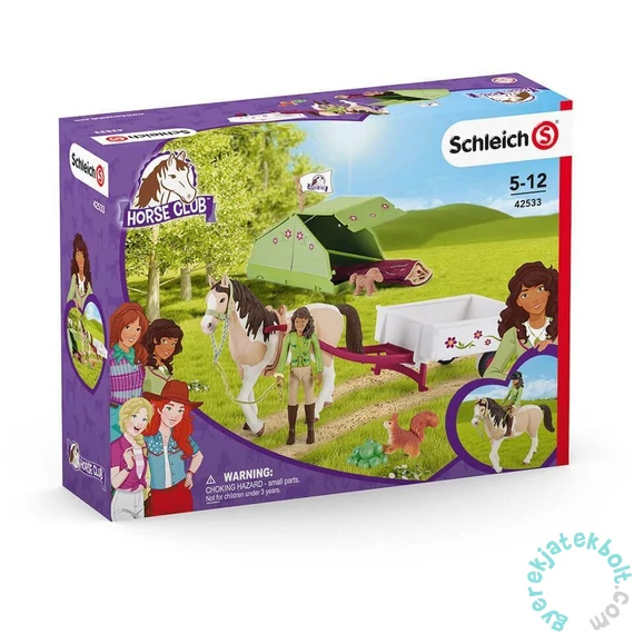 Schleich 42533 Sarah kempingezik játékszett - Horse Club