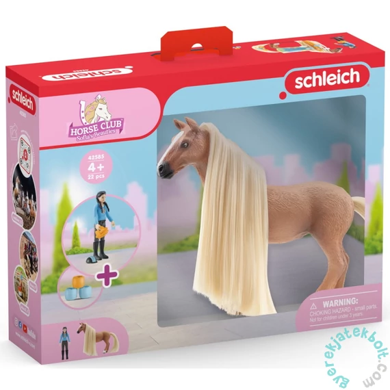 Schleich 42585 Kezdő készlet - Kim és Caramelo figurák kiegészítőkkel - Horse Club - Sofia's Beauties (SLH42585)