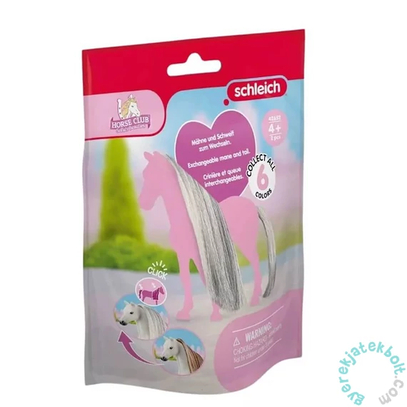 Schleich 42652 - Beauty Horse - Szürke sörény és farok kiegészítő - Horse Club - Sofias Beauties (SLH42652)