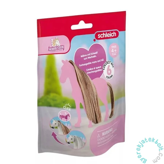 Schleich 42653 - Beauty Horse - Arany-barna sörény és farok kiegészítő - Horse Club - Sofias Beauties (SLH42653)
