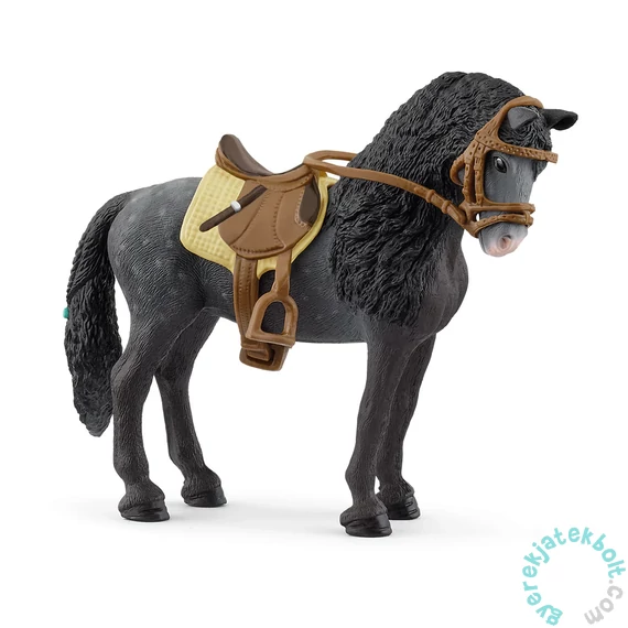 Schleich 42708 Pura Raza Spanyol Mare nyereggel és kantárral - Horse Club