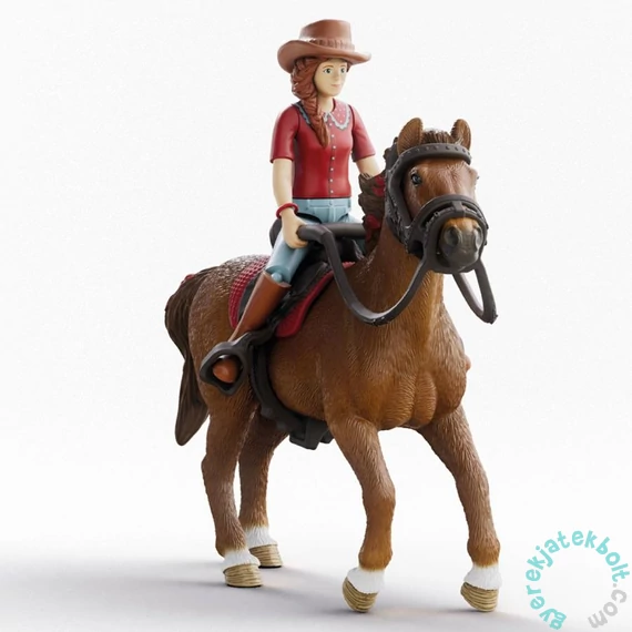Schleich 42711 Hannah és Cayenne figura - Horse Club