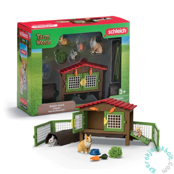 Schleich 42728 Nyúlkuckó játékszett - Farm World