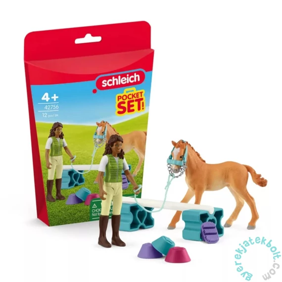 Schleich 42756 Csikó edzés Sarah-val - Horse Club