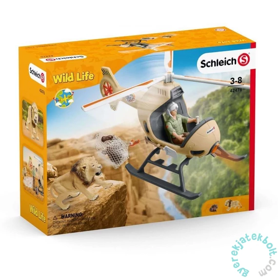 Schleich 42476 Állatmentő helikopter játékszett - Wild Life (SLH42476)