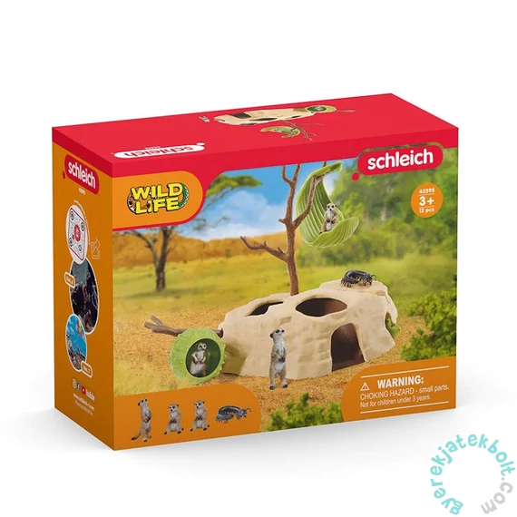 Schleich 42595 Szurikátadomb játékszett - Wild Life