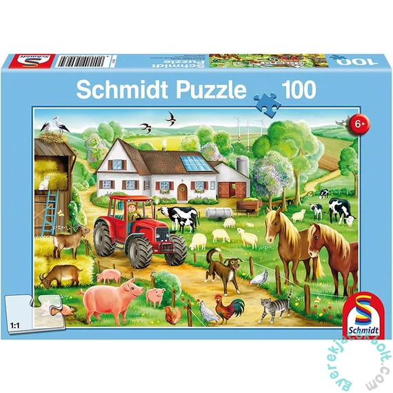 Schmidt 100 db-os puzzle - Merry Farmyard (56003)