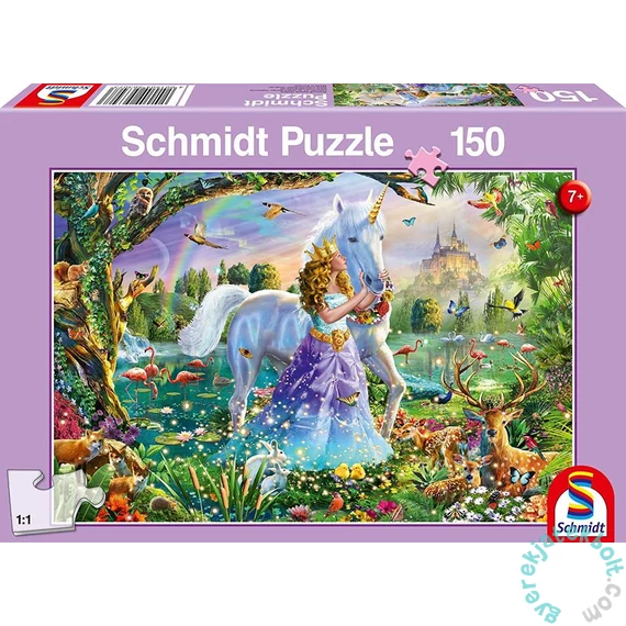 Schmidt 150 db-os puzzle - Princess, Unicorn and Castle  (56307)