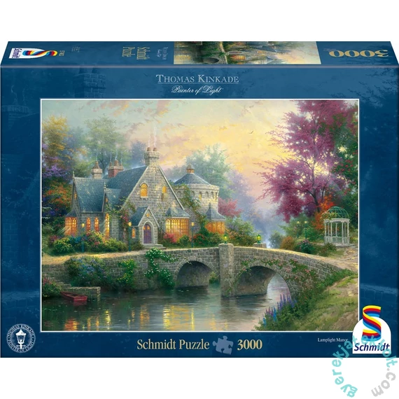 Schmidt 3000 db-os puzzle - Lamplight Manor, Thomas Kinkade (57463)