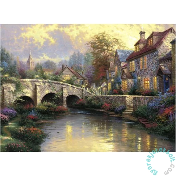 Schmidt 1000 db-os puzzle - Cobblestone Brooke, Thomas Kinkade (57466)