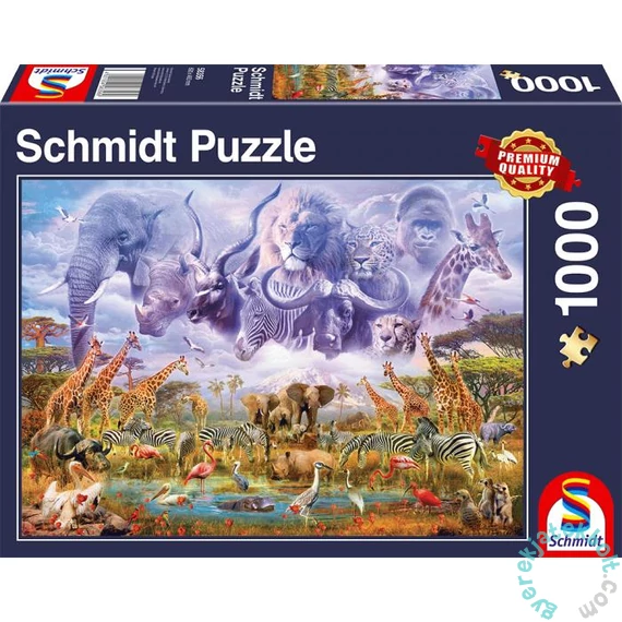 Schmidt 1000 db-os puzzle - Animals at the Waterhole (58356)