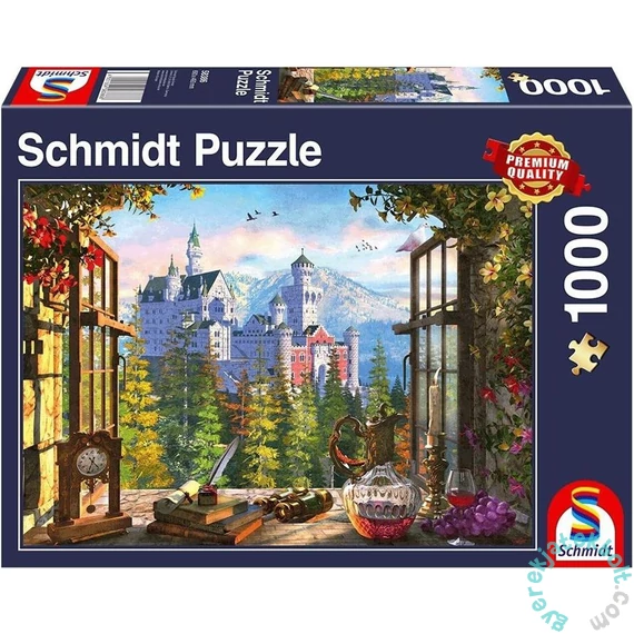 Schmidt 1000 db-os puzzle - View of the Fairytale Castle (58386)