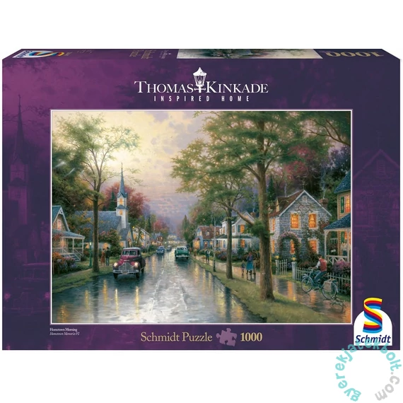 Schmidt 1000 db-os puzzle - Hometown Morning, Thomas Kinkade (58441)