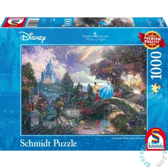 Schmidt 1000 db-os puzzle - Disney - Cinderella, Kinkade (59472)
