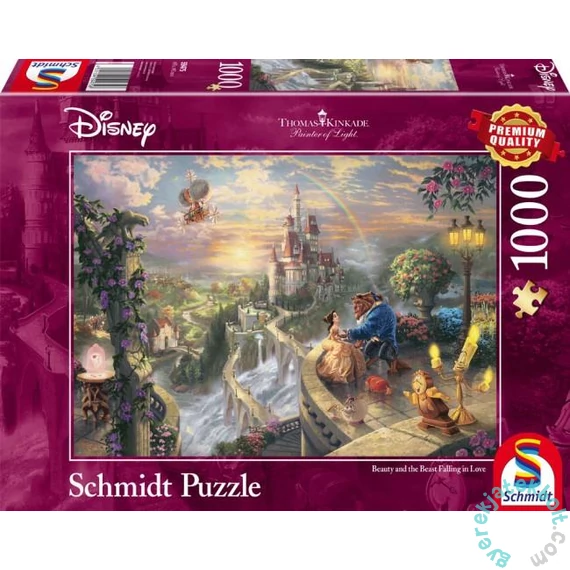 Schmidt 1000 db-os puzzle - Disney - Beauty and the Beast, Kinkade (59475)