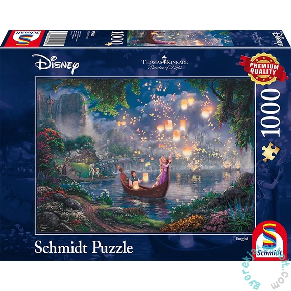 Schmidt 1000 db-os puzzle - Disney - Rapunzel, Kinkade (59480)