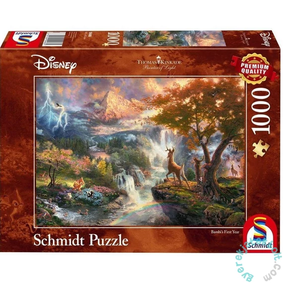 Schmidt 1000 db-os puzzle - Disney - Bambi, Kinkade (59486)
