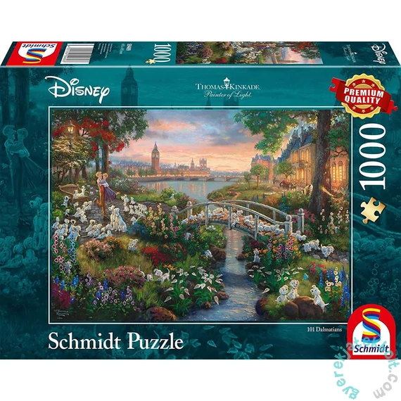 Schmidt 1000 db-os puzzle - Disney - 101 Dalmatians, Kinkade (59489)