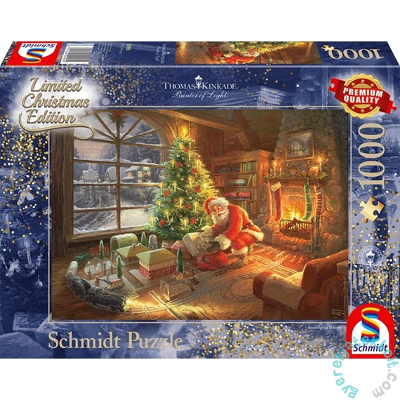 Schmidt 1000 db-os puzzle - Santa Claus is here!, Thomas Kinkade (59495)