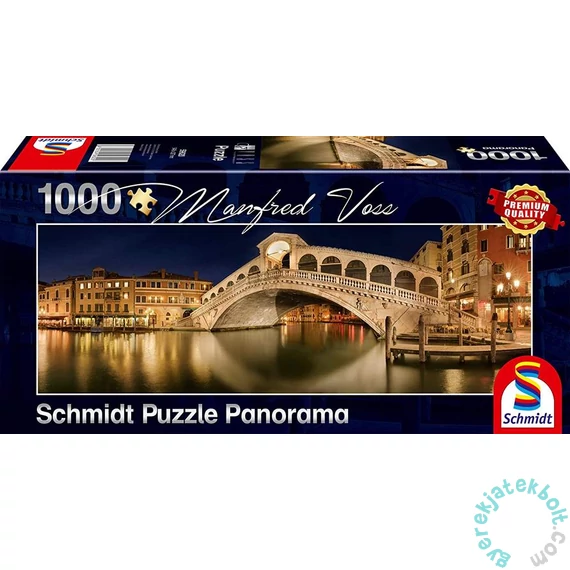 Schmidt 1000 db-os Panoráma puzzle - Rialto Bridge, Venice (59620)