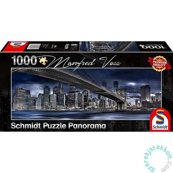 Schmidt 1000 db-os Panoráma puzzle - Dark Night, New York (59621)