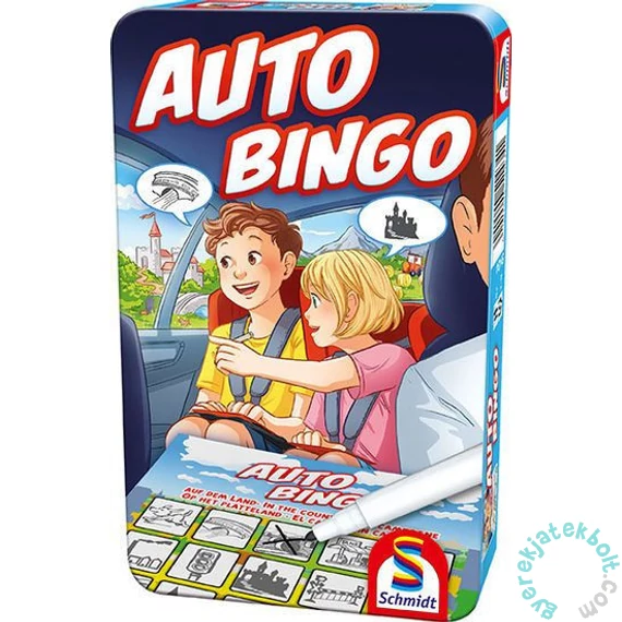 Schmidt - Auto Bingo társasjáték fémdobozban