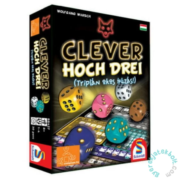 Clever hoch Drei - Triplán okos húzás! társasjáték