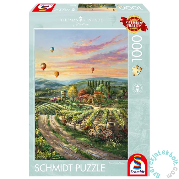 Schmidt 1000 db-os puzzle - Peaceful Valley Vineyard - Thomas Kinkade (57366)
