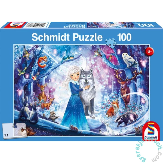 Schmidt 100 db-os puzzle - A princess in the snowy forest (56386)