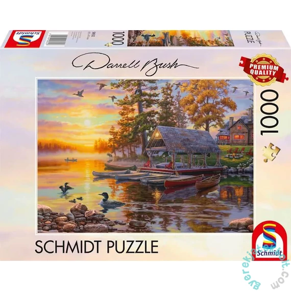 Schmidt 1000 db-os puzzle - Boathouse with canoes (58532)