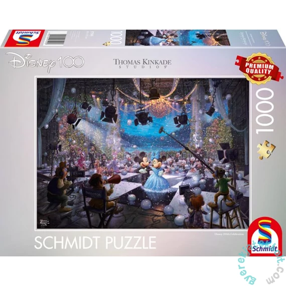 Schmidt 1000 db-os puzzle - Disney - 100 éves évforduló ünneplése, Thomas Kinkade (57595)