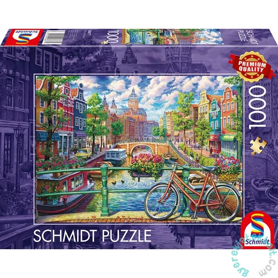 Schmidt 1000 db-os puzzle - Amsterdam canal charm (58877)