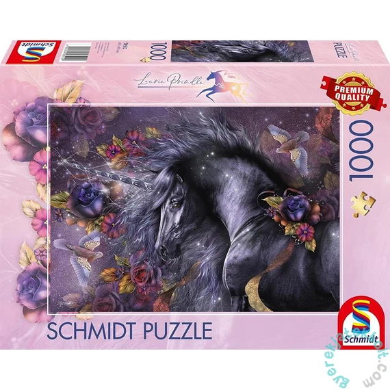 Schmidt 1000 db-os puzzle - Blue Rose, Laurie Prindle (58512)