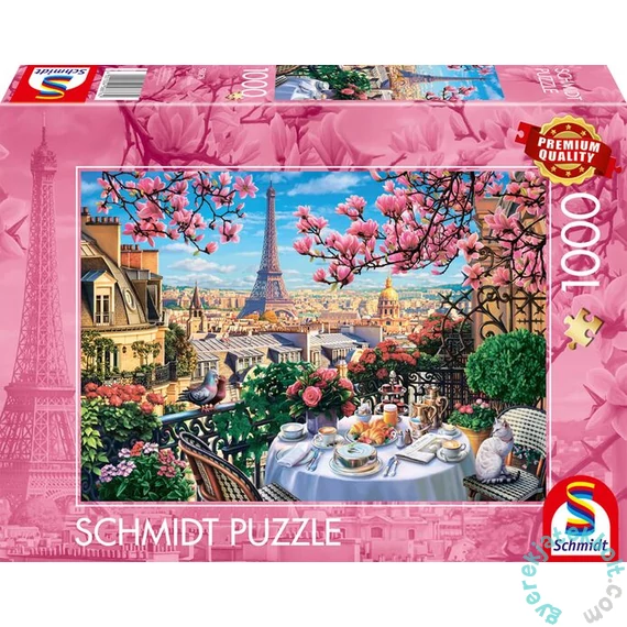 Schmidt 1000 db-os puzzle - Breakfast in Paris (58876)