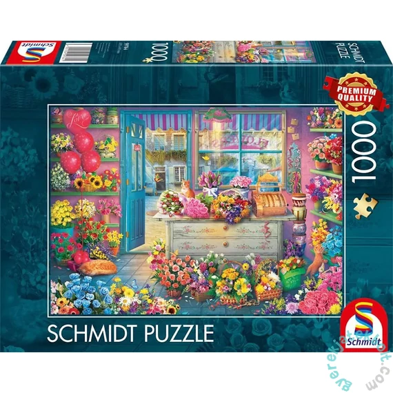 Schmidt 1000 db-os puzzle - Colourful flower shop (59764)