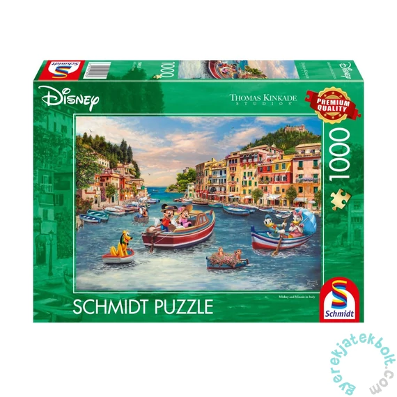Schmidt 1000 db-os puzzle - Disney, Mickey & Minnie in Italy, Thomas Kinkade (58053)