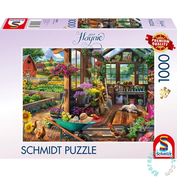 Schmidt 1000 db-os puzzle - Garden shed, Jeff Haynie (58632)