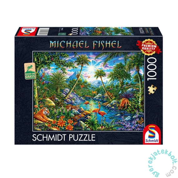 Schmidt 1000 db-os puzzle - Island paradise, Michael Fischel (58611)
