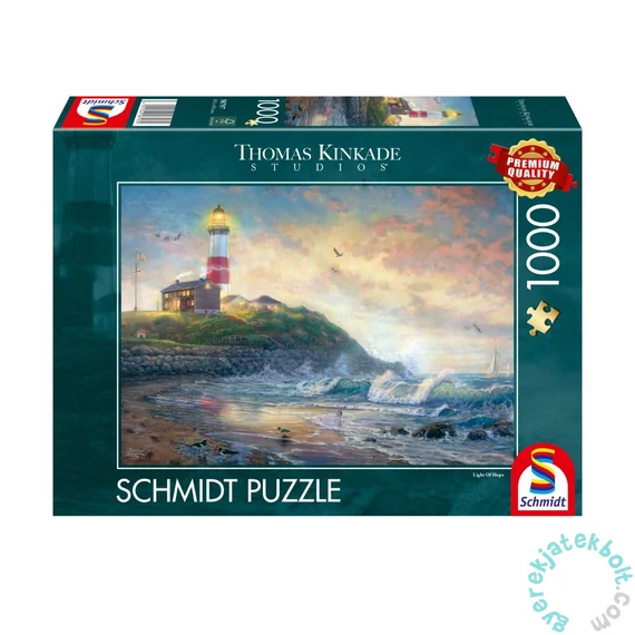 Schmidt 1000 db-os puzzle - Lighthouse of hope, Thomas Kinkade (58797)