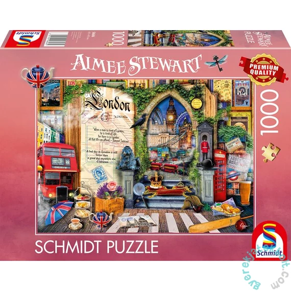 Schmidt 1000 db-os puzzle - Memories of London, Aimee Stewart (58606)